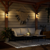 vidaXL Solar Outdoor Wall Lanterns 2 pcs White