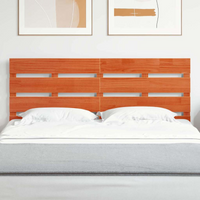 vidaXL Headboard Brown 140.5 x 3 x 80 cm Solid Pine Wood