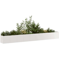 vidaXL Planter 360x40x40 cm Stainless Steel