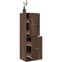 vidaXL Apothecary Cabinet Brown Oak 40x41x144.5 cm Engineered Wood