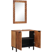 vidaXL Bathroom Sets 2 pcs Acacia Brown Winish Solid Mango Wood