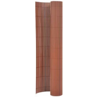 vidaXL Double-Sided Garden Fence 110x300 cm Brown