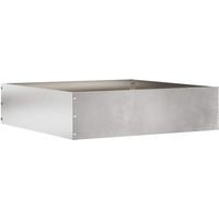 vidaXL Lawn Edging Silver 50 x 50 x 13 cm Stainless Steel
