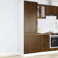 vidaXL Kitchen Cupboard "Porto" Brown Oak Engineered Wood
