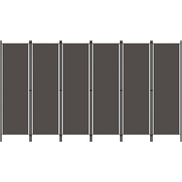 vidaXL 6-Panel Room Divider Anthracite 300x180 cm