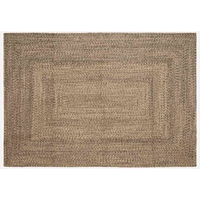 vidaXL Area Rugs Rectangular Natural and Black 160 x 230 cm Jute