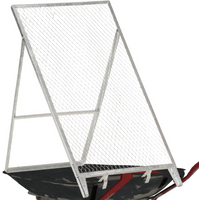 vidaXL Garden Sieve Galvanised Steel