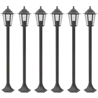 vidaXL Garden Post Lights 6 pcs E27 110 cm Aluminium Bronze