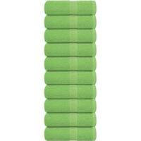 vidaXL Wash Towels "FROGN" 10 pcs Apple Green 30x30 cm 360 gsm