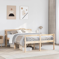 vidaXL Senior Bed with Headboard without Mattress 160x200 cm