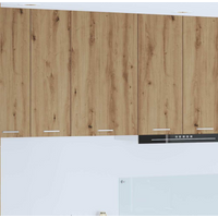 vidaXL Hanging Cabinet with Door Artisan Oak and White 50 x 31 x 80 cm