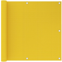 vidaXL Balcony Screen Yellow 90x500 cm HDPE
