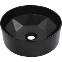 vidaXL Wash Basin 36x14 cm Ceramic Black