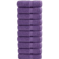 vidaXL Premium Guest Towels SOLUND 10 pcs Purple 30x50 cm 600 gsm
