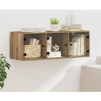 vidaXL Wall Cabinet Artisan Oak 102 x 37 x 35 cm Engineered Wood