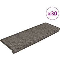 vidaXL Stair Mats Self-adhesive Sisal-Look 30 pcs 65x21x4 cm Grey and Beige