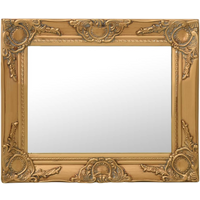 vidaXL Wall Mirror Baroque Style 50x40 cm Gold