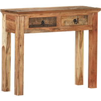 vidaXL Console Table 90.5x30x75cm Solid Acacia Wood and Reclaimed Wood