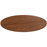 vidaXL Round Table Top Dark Brown Ø70x1.5 cm Treated Solid Wood Oak