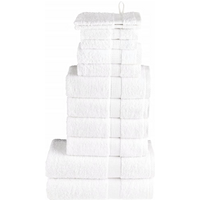 vidaXL 12 Piece Premium Towel Set SOLUND White 600 gsm