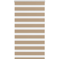 vidaXL Zebra Blind Sand Brown 70x100 cm Fabric Width 65.9 cm Polyester