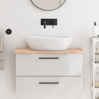 vidaXL Bathroom Countertop 80x30x2 cm Untreated Solid Wood