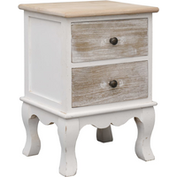vidaXL Bedside Cabinet 35x30x50 cm Paulownia Wood