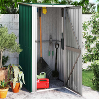 vidaXL Garden Shed Green 118.5x97x209.5 cm Galvanised Steel