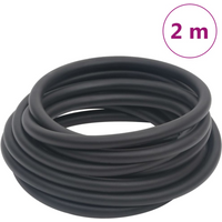 vidaXL Hybrid Air Hose Black 0.6" 2 m Rubber and PVC