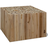 vidaXL Coffee Table Genuine Teak 50x50x35 cm