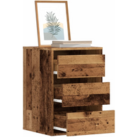 vidaXL Corner Chest of Drawers Old Wood 40x41x58 cm Engineered Wood
