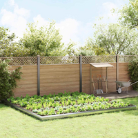 vidaXL Snail Fences 20 pcs Silver Galvanised Steel