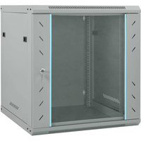 vidaXL Network Cabinet with Storage Grey 60 x 45 x 65 cm Steel