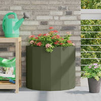 vidaXL Planter Olive Green 60 x 30 x 50 cm Steel