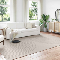 vidaXL Area Rugs Rectangular GALATI Cream 280 x 200 cm Polyester