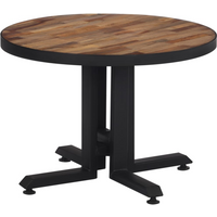 vidaXL Coffee Table Round Ø55x40 cm Solid Reclaimed Teak