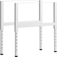 vidaXL Adjustable Work Bench Frames 2 pcs Metal 85x(69-95.5) cm Grey