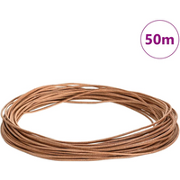 vidaXL Leather Cord Brown Ø1.5 mm x 50 m Leather