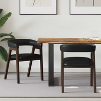vidaXL Dining Chairs 2 pcs Light Brown 54 x 57 x 73 cm
