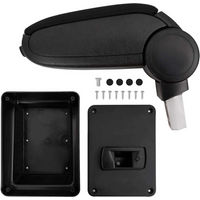 vidaXL Car Armrest Black 17x40x(31-49) cm ABS