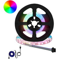 vidaXL LED Strip 2 pcs Black and Transparent 400 mm Copper and Plastic