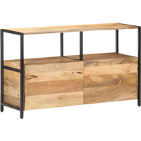 vidaXL Sideboard 110x35x65 cm Solid Mango Wood
