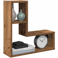 vidaXL Wall Cube Shelves 2 pcs Old Wood 50x15x50 cm Engineered Wood