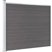 vidaXL Fence Panel WPC 175x146 cm Grey