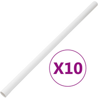 vidaXL Cable Trunkings Ø30 mm 10 m PVC