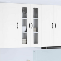 vidaXL Kitchen Cabinet Kalmar High Gloss White 60 x 31 x 100 cm