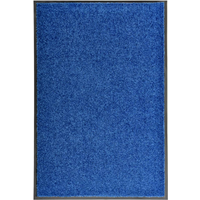 vidaXL Doormat Washable Blue 60x90 cm