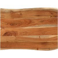 vidaXL Table Top 90x60x2.5 cm Rectangular Solid Wood Acacia Live Edge