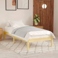 vidaXL Bed Frame without Mattress Solid Wood Single