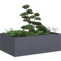 vidaXL Planter Anthracite 120x80x40 cm Steel